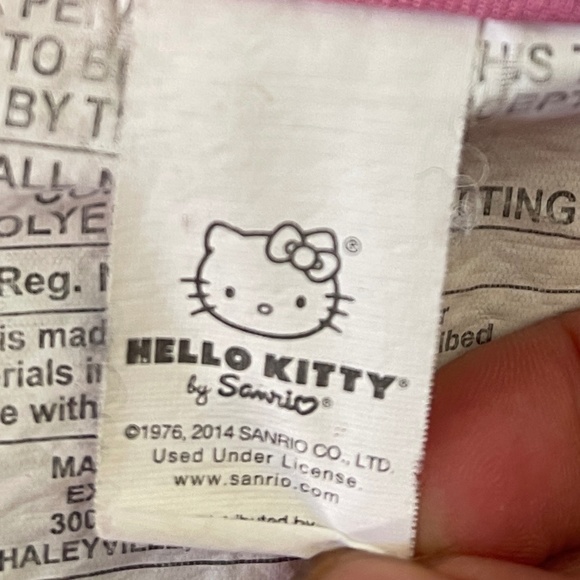 Hello Kitty Sleeping Bag Zippered 28”x 56” Sanrio Pink/white Polka Dots - Picture 6 of 8